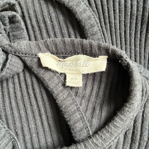 #6 Madewell Ribbed Open Back Top - Picture 6 of 6